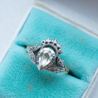 Crowned Heart Rosecut Diamond Ring - LUXORIA VITA