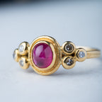Vintage ruby diamond ring - LUXORIA VITA