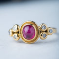 Vintage ruby diamond ring - LUXORIA VITA