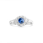 1910's Edwardian Sapphire Diamond Ring - LUXORIA VITA