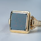 Vintage unisex bloodstone ring - LUXORIA VITA