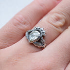 Crowned Heart Rosecut Diamond Ring - LUXORIA VITA