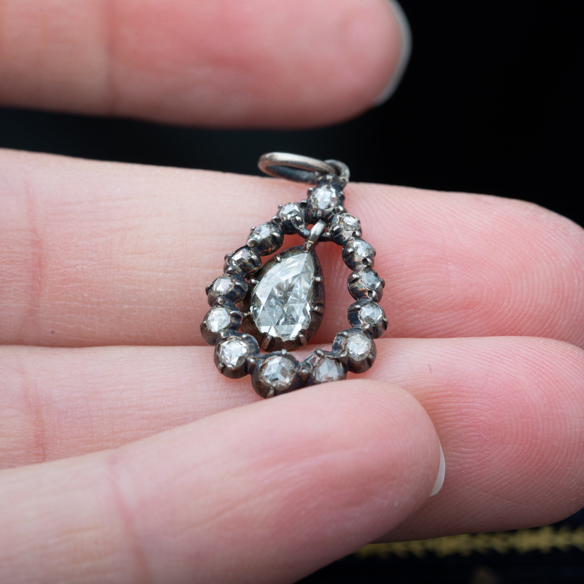 Victorian Rosecut Diamond Pendant - LUXORIA VITA