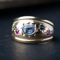 Vintage Sapphire Star ring - LUXORIA VITA