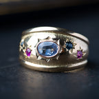 Vintage Sapphire Star ring - LUXORIA VITA