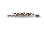 Art Deco Flower Enamel Brooch - LUXORIA VITA
