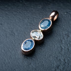 Atelier Made: Oldmine Cut Diamond Sapphire Pendant - LUXORIA VITA