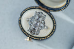 1920's Dutch Antique Rosecut Diamond Plaque Ring - LUXORIA VITA