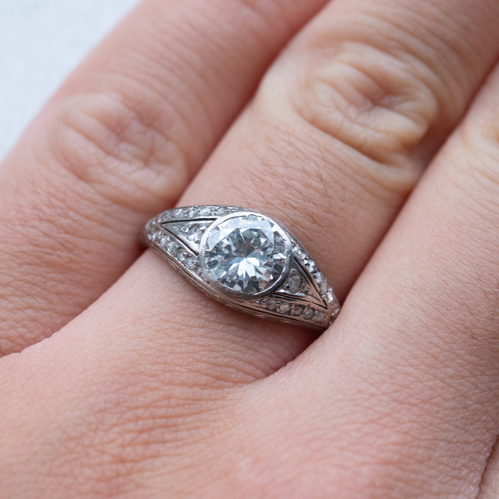 Art Deco 1.80ct Solitaire Diamond Ring