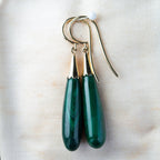 Antique malachite earrings - LUXORIA VITA