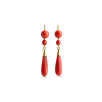 1880's Victorian Coral Earrings - LUXORIA VITA