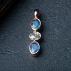 Atelier Made: Oldmine Cut Diamond Sapphire Pendant - LUXORIA VITA