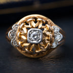 Retro 1940’s Diamond Tank Ring - LUXORIA VITA