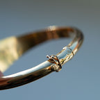 Victorian 18K Gold Guilloché Enamel Cuff Bracelet - LUXORIA VITA