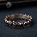 Antique Eternity Garnet Ring - LUXORIA VITA
