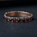 Antique Garnet Eternity Ring - LUXORIA VITA