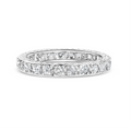 1920's Art Deco Platinum Diamond Eternity Ring - LUXORIA VITA