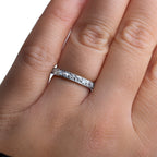 1920's Art Deco Platinum Diamond Eternity Ring - LUXORIA VITA
