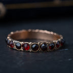 Antique Garnet Eternity Ring - LUXORIA VITA