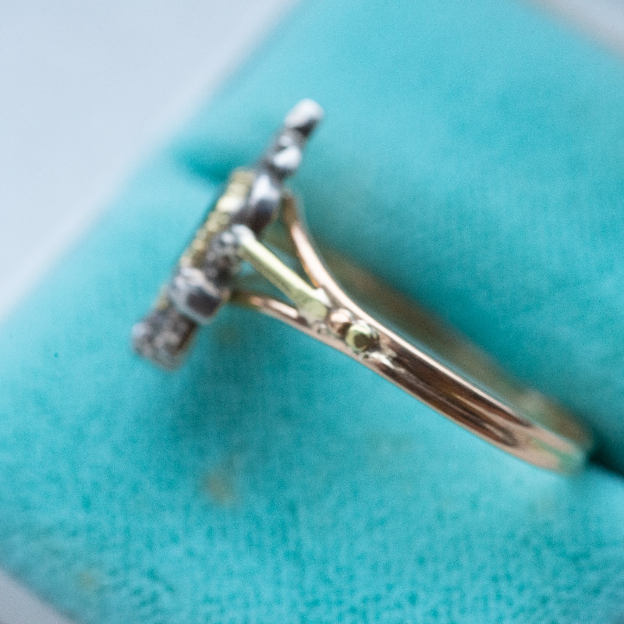 Victorian Emerald Rosecut Diamond Ring