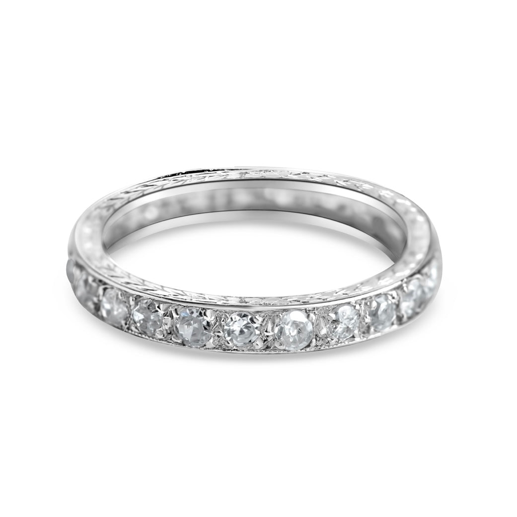 Art Deco Platinum Diamond Eternity Ring