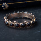 Antique Eternity Garnet Ring - LUXORIA VITA