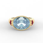 LUX Signature Aquamarine Ring - LUXORIA VITA