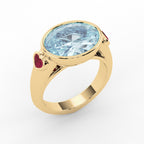 LUX Signature Aquamarine Ring - LUXORIA VITA