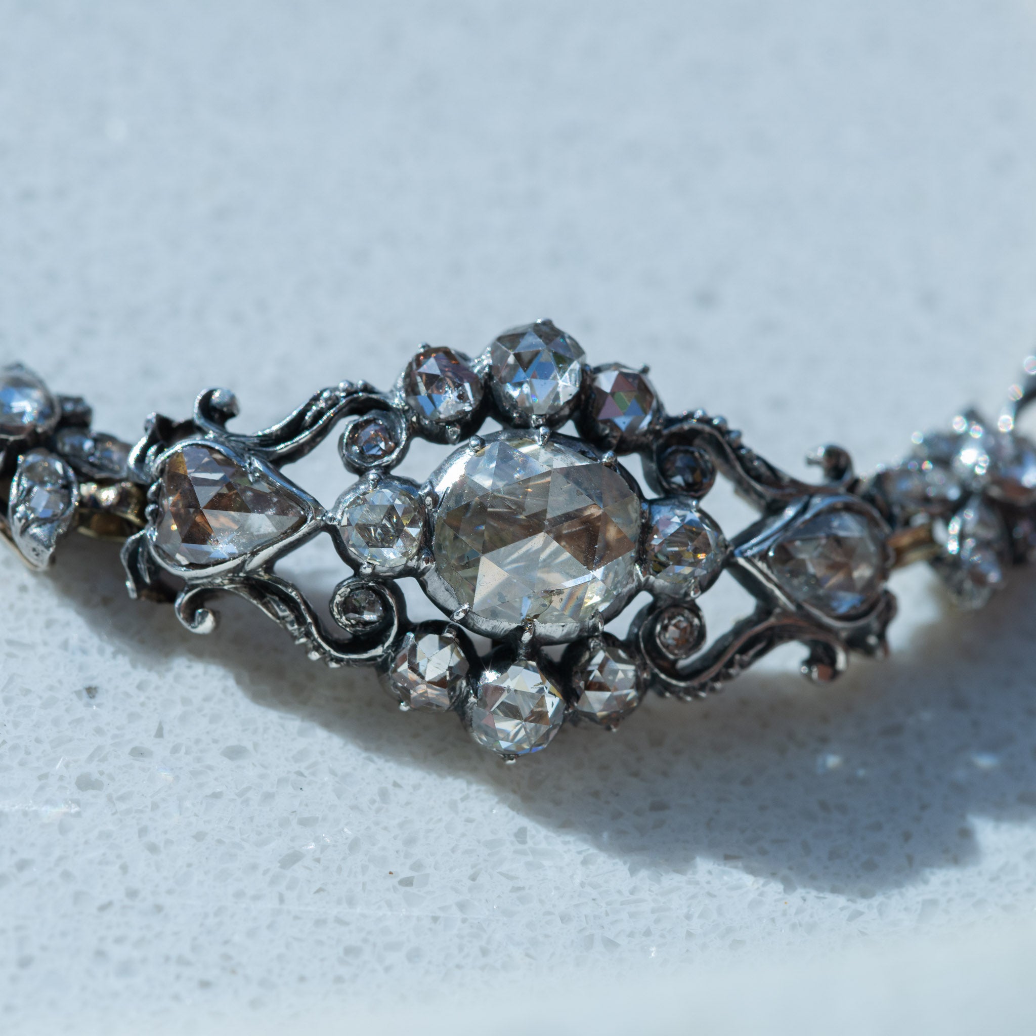 Antique Rosecut Diamond Bracelet