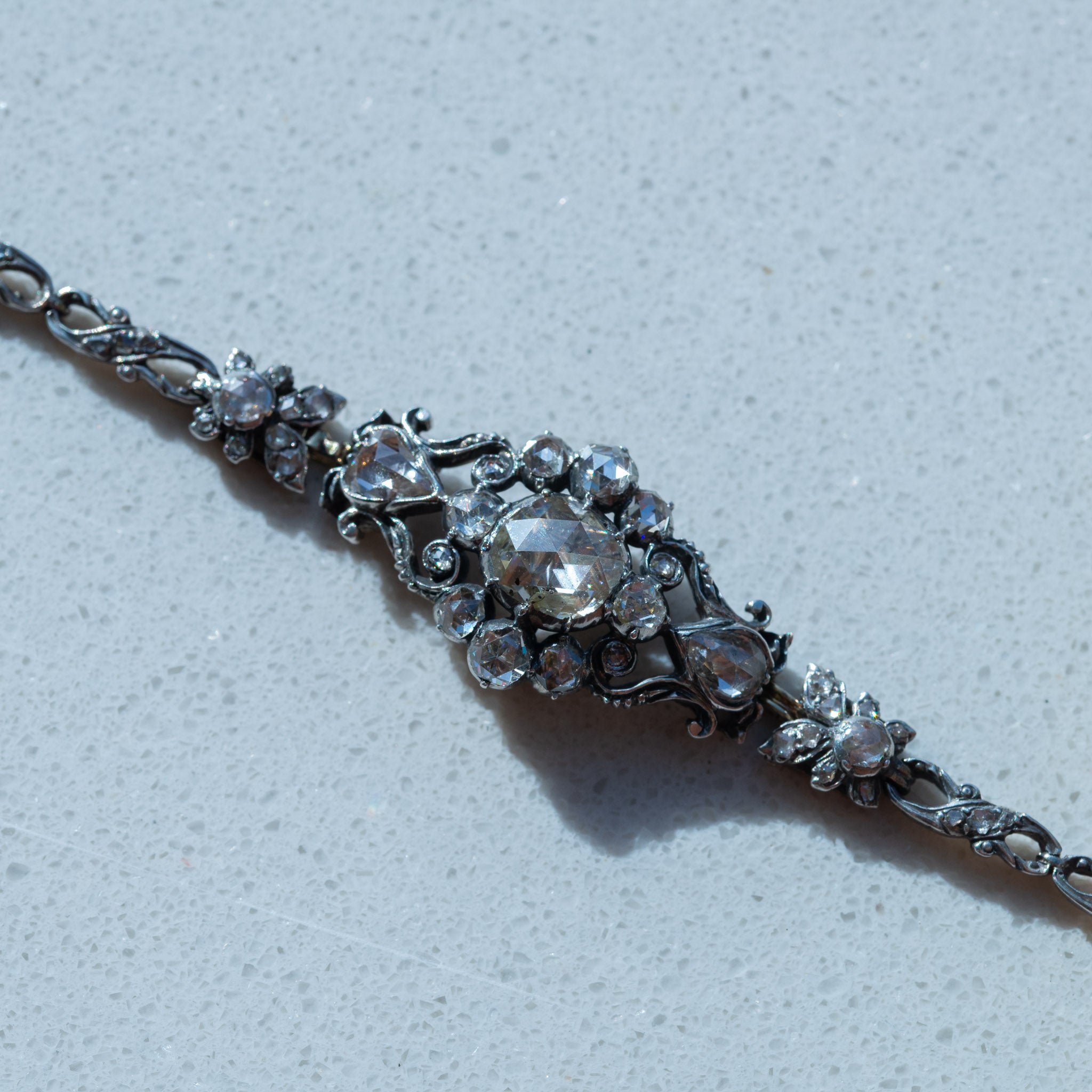 Antique Rosecut Diamond Bracelet
