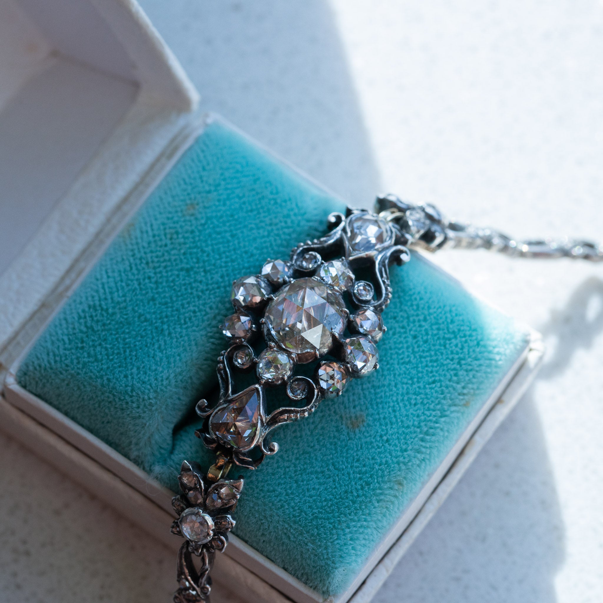 Antique Rosecut Diamond Bracelet