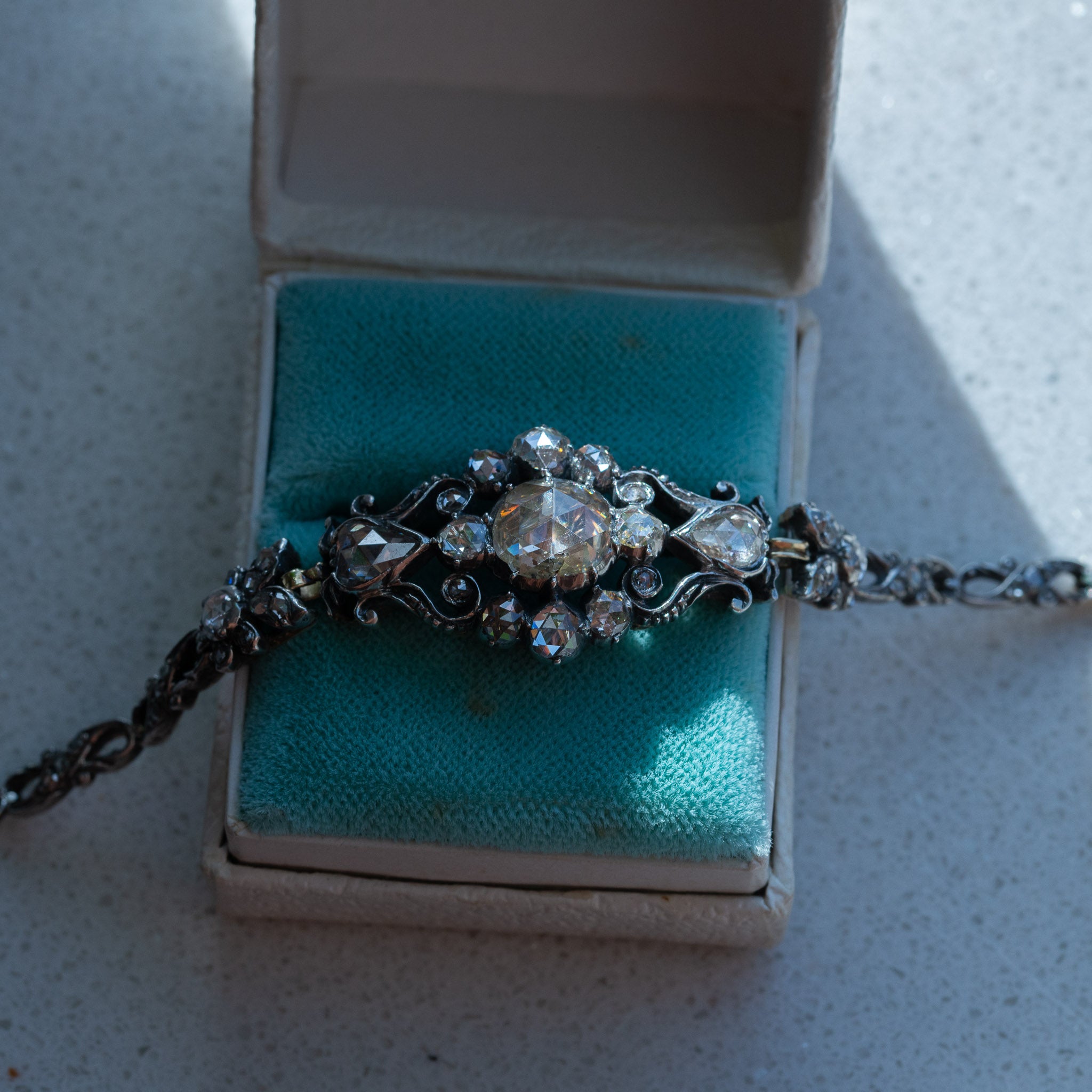 Antique Rosecut Diamond Bracelet