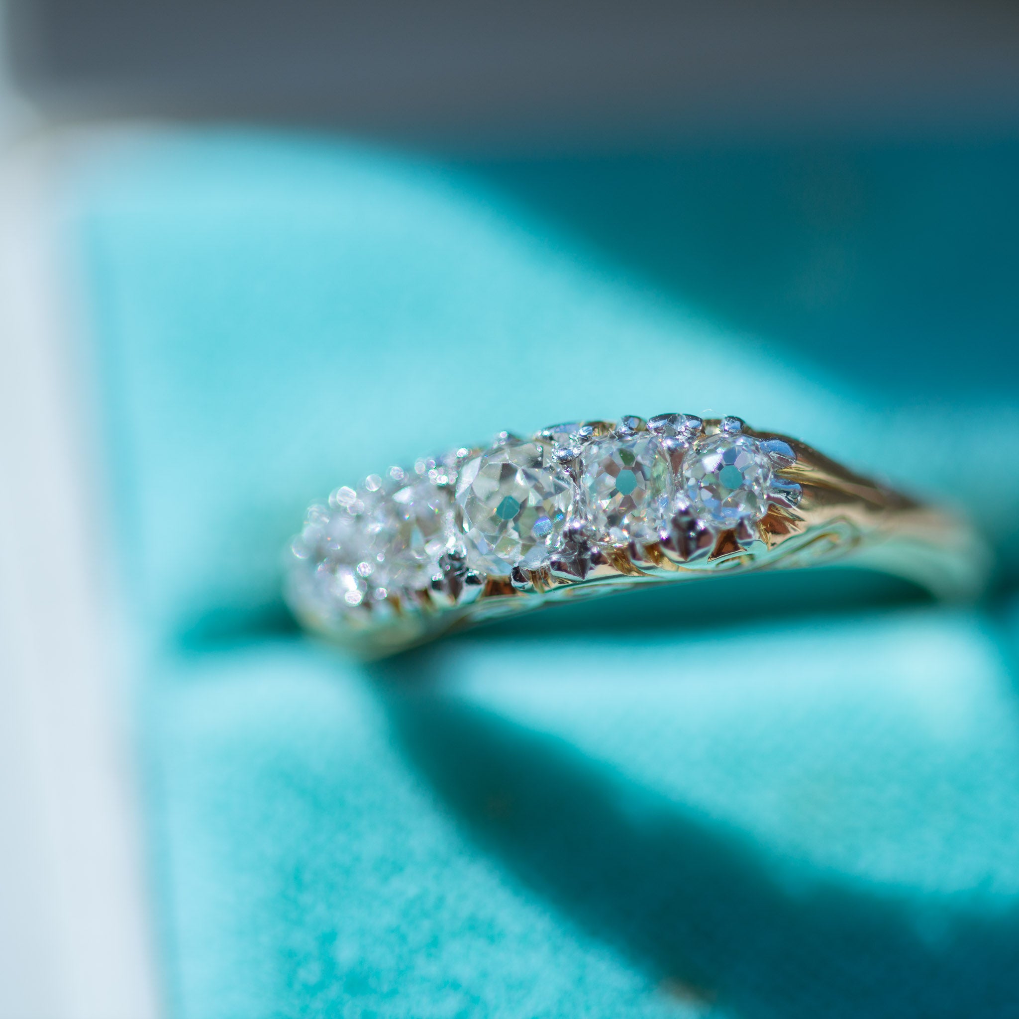 High Carat Oldmine Cut Diamond Ring