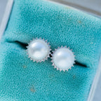 Vintage Pearl Diamond Earrings - LUXORIA VITA