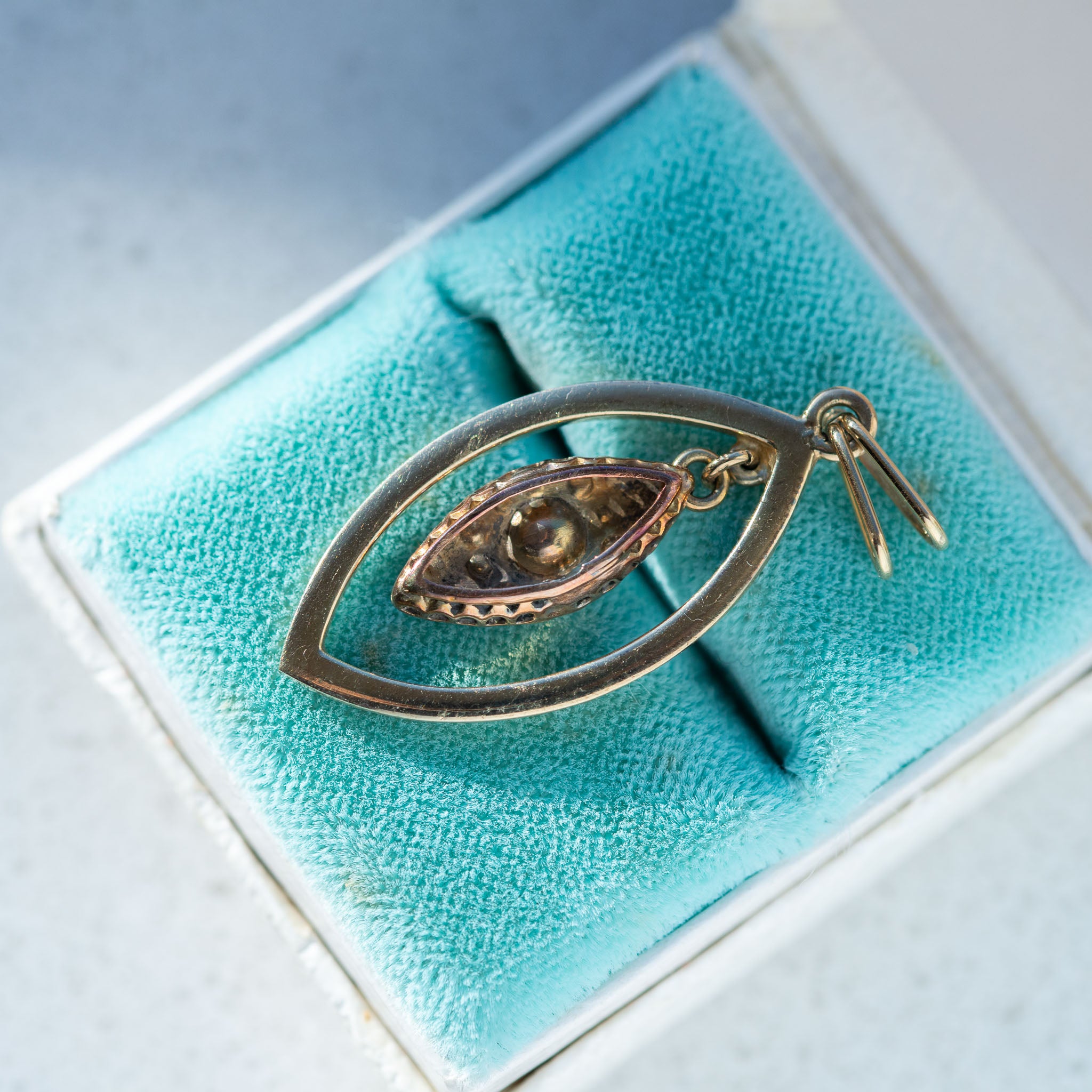 Victorian Dutch Antique Rosecut Diamond Pendant