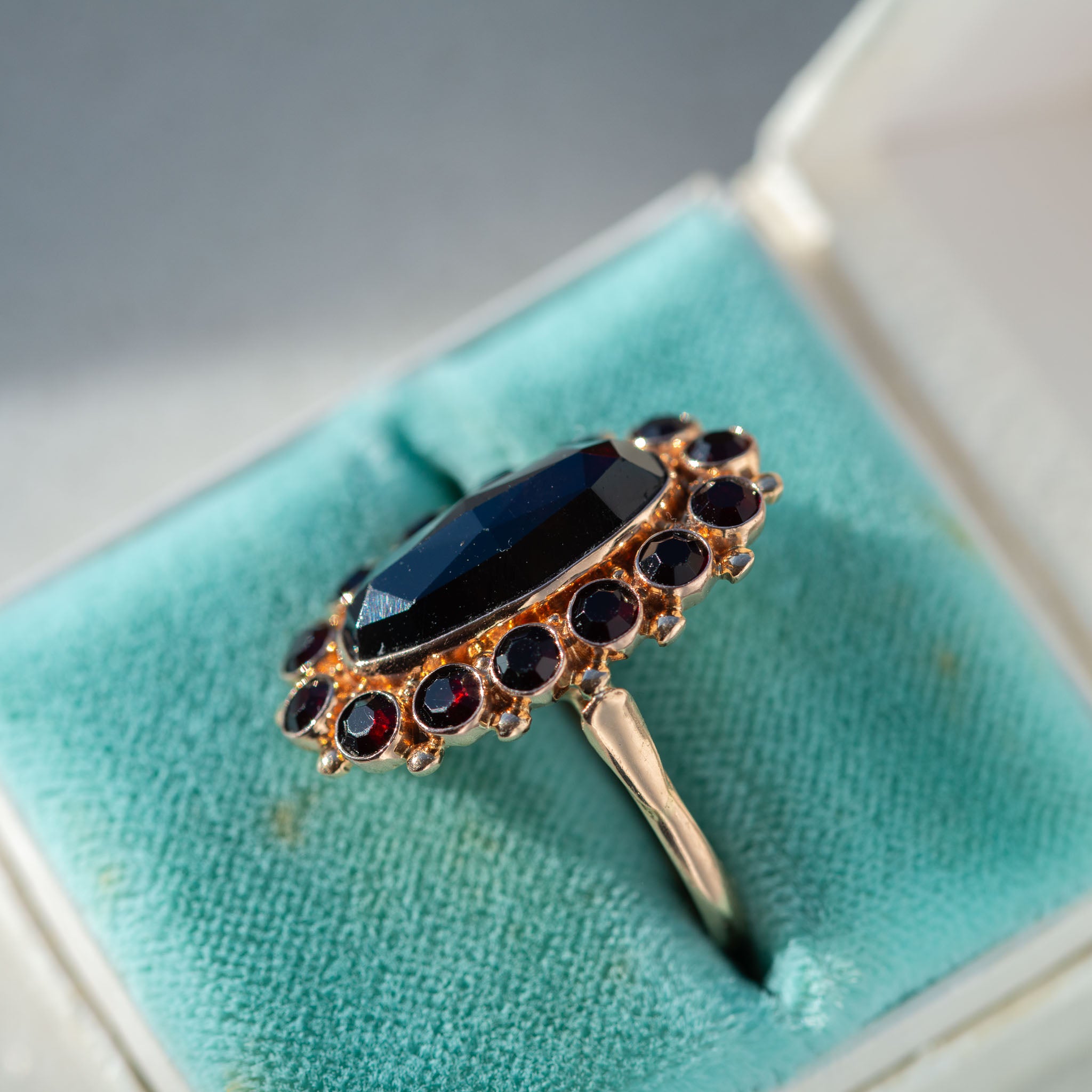Vintage Dutch Garnet Ring