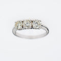 Modern 1.65ct Diamond Trilogy Ring - LUXORIA VITA