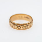 Vintage Blossom Wedding Band - LUXORIA VITA
