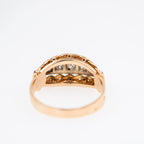 Art Deco French Five Stone Diamond Ring - LUXORIA VITA