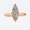 Antique Diamond Navette Ring ||| - LUXORIA VITA