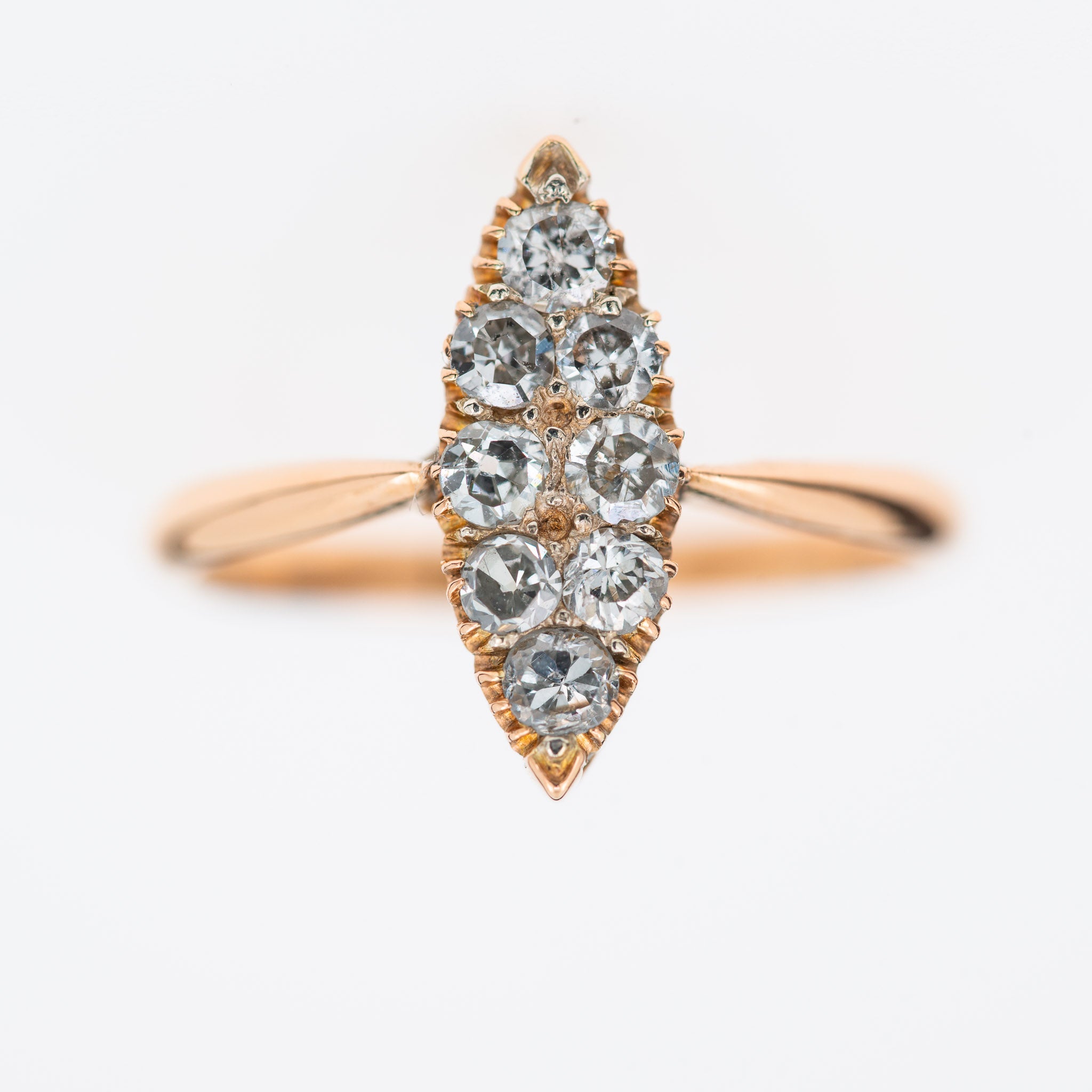 Antique Diamond Navette Ring ||| - LUXORIA VITA