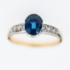 1.00ct Sapphire Diamond Ring - LUXORIA VITA