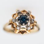 Vintage Sapphire Diamond Ring - LUXORIA VITA