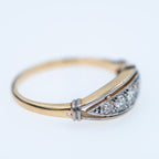 Vintage Diamond Boat Ring - LUXORIA VITA