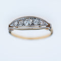 Vintage Diamond Boat Ring - LUXORIA VITA