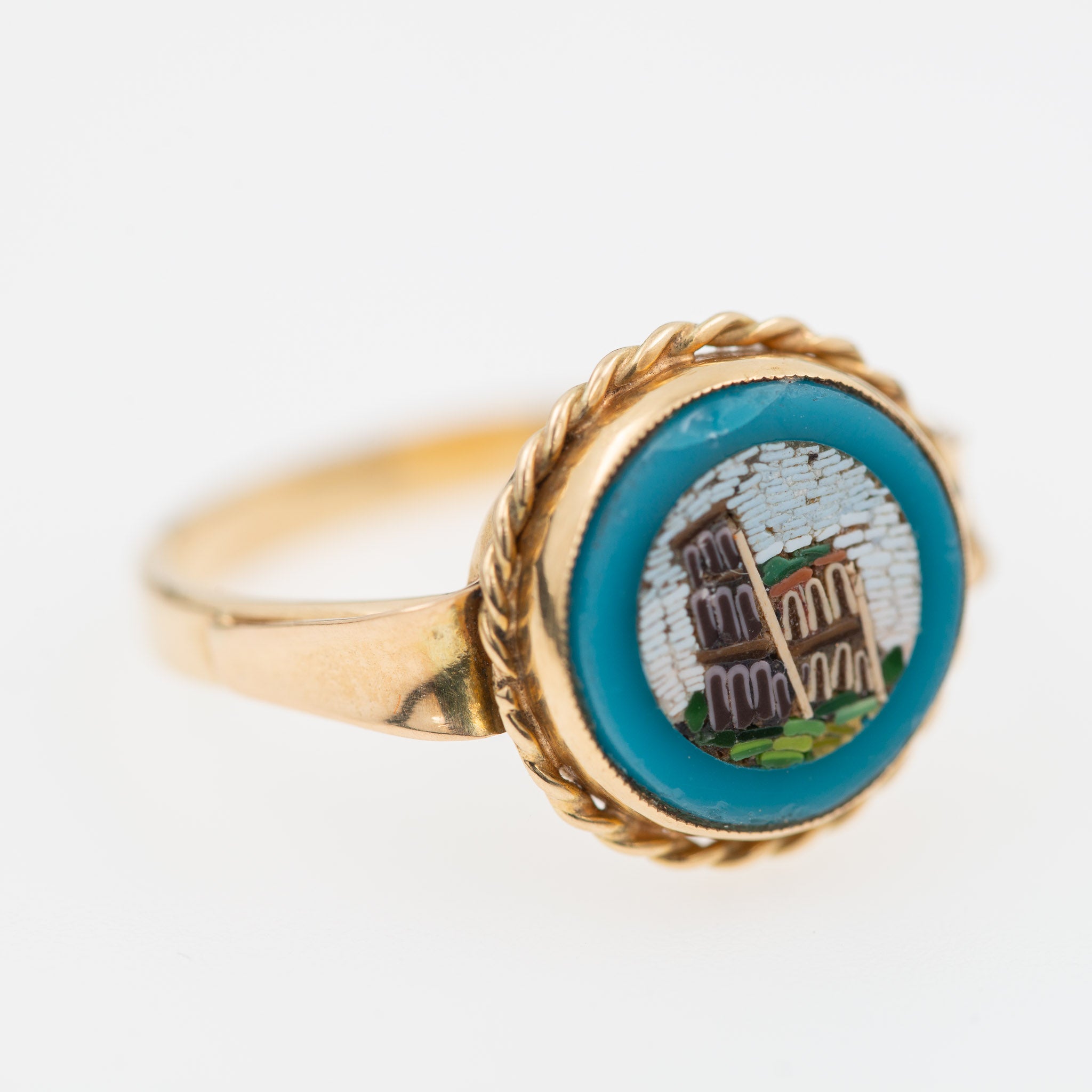 Colosseum Micromosaic Ring ||| - LUXORIA VITA