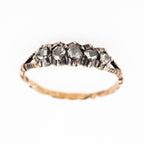 Antique Rosecut Diamond Five Stone Ring - LUXORIA VITA