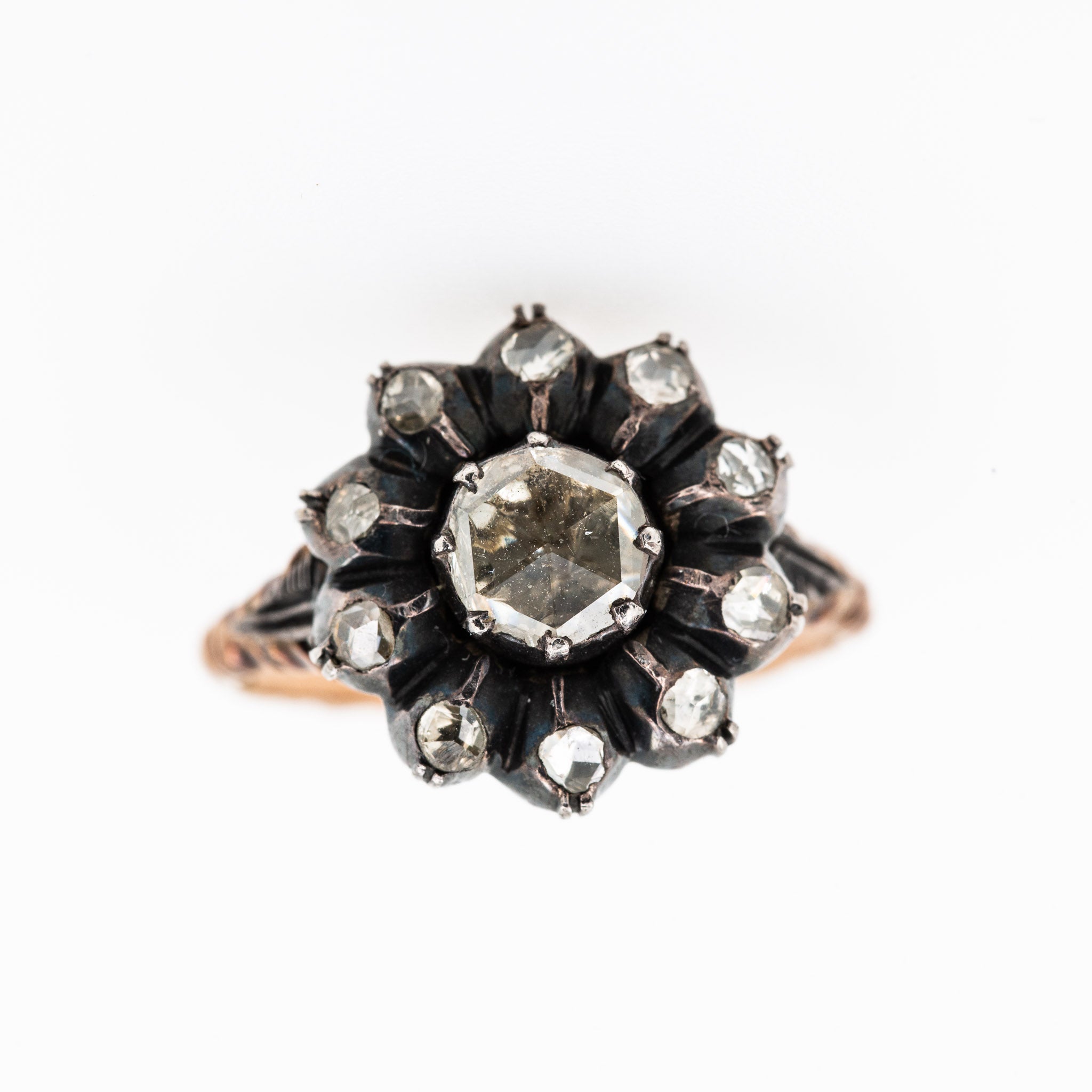 Rosecut Diamond Entourage Ring - LUXORIA VITA