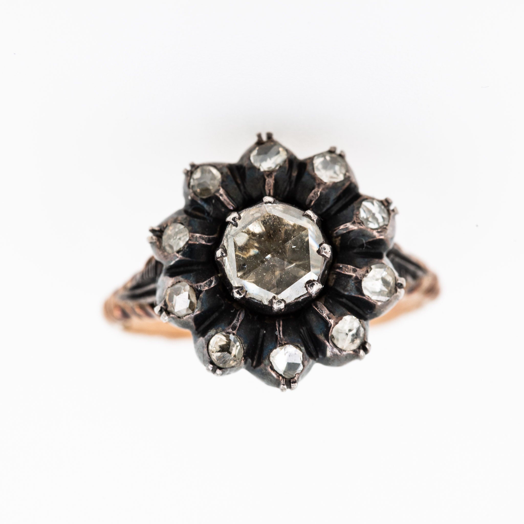 Rosecut Diamond Entourage Ring - LUXORIA VITA