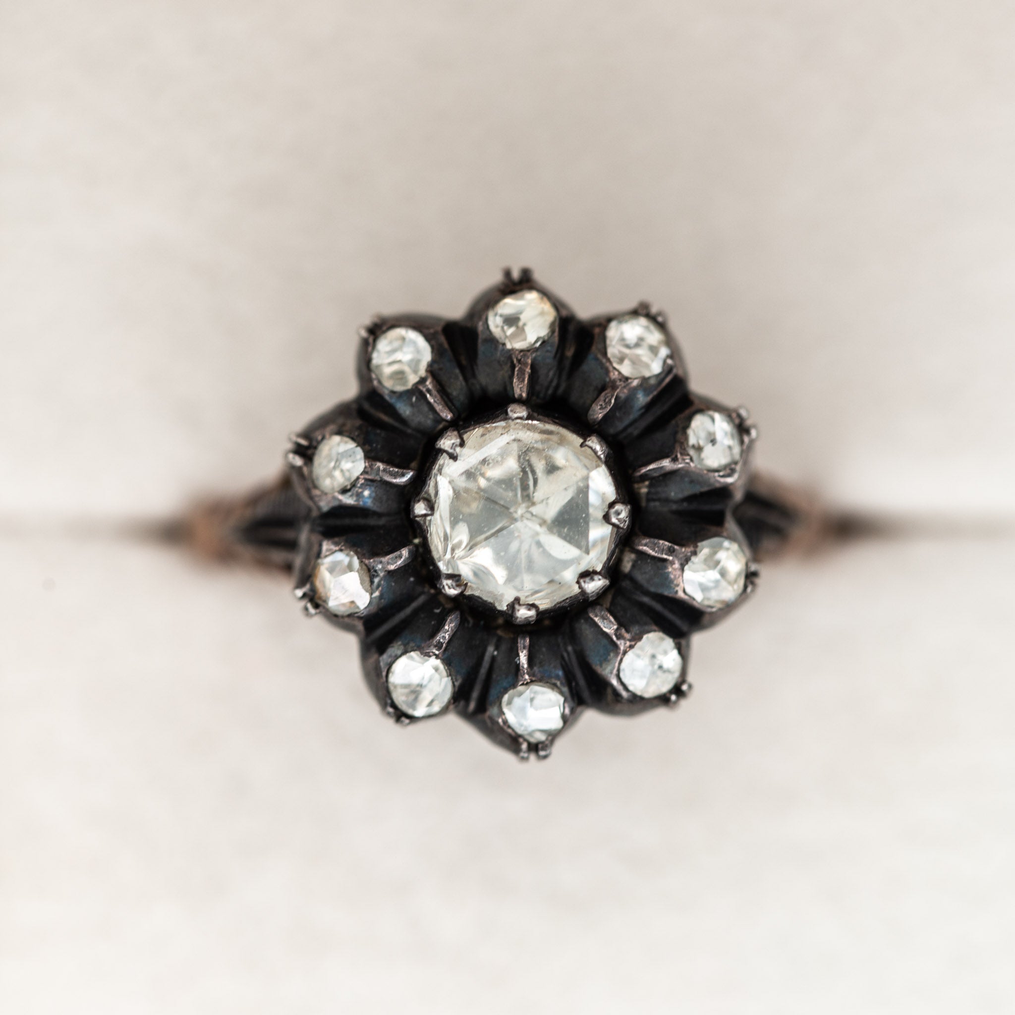 Rosecut Diamond Entourage Ring - LUXORIA VITA